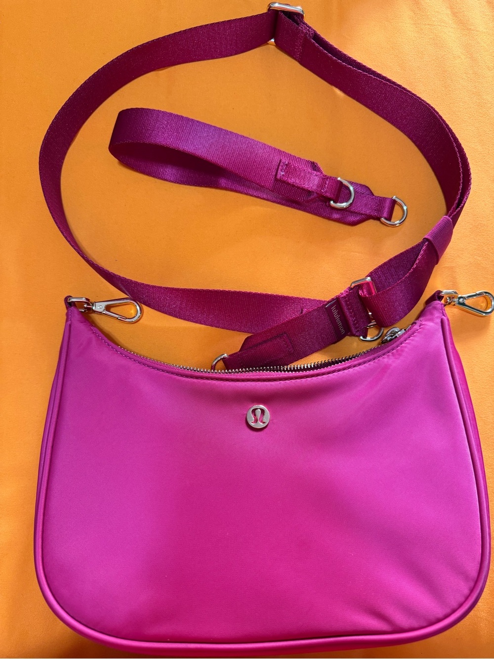 lululemon athletica rumble berry Crossbody with Adjustable Strap